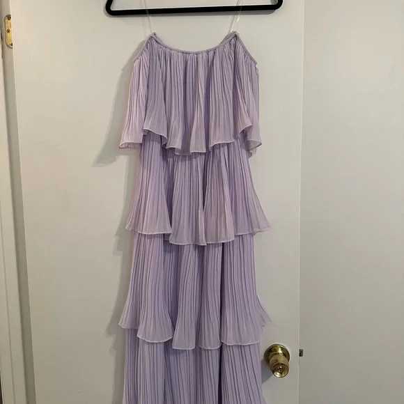 Red Dress Boutique Lavender Ruffle Dress - Picture 3 of 4